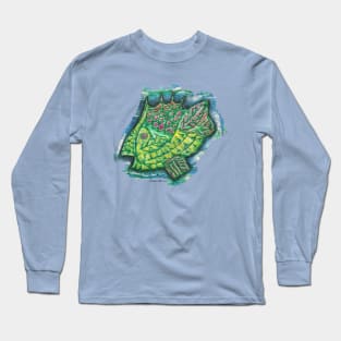 Counter Fish Almost in Profile Long Sleeve T-Shirt